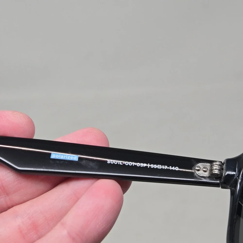 TOMS Beachmaster Polarized Sunglasses Black Blue S001L-001-03P 55-17-140